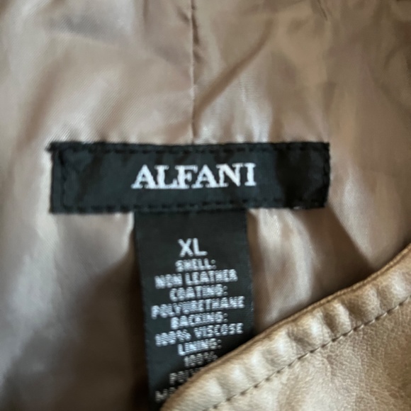 Alfani size XL faux Leather jacket - Picture 11 of 11